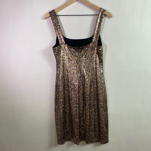 NWT L’AGENCE Auden #38 Snake Print Mini Dress M Medium - Picture 10 of 16